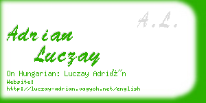 adrian luczay business card